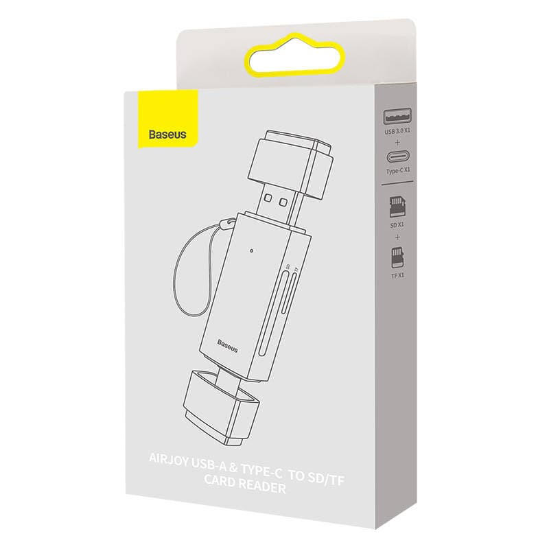 Bralnik kartic Baseus Lite Series SD/TF, USB + USB-C (siv) 7