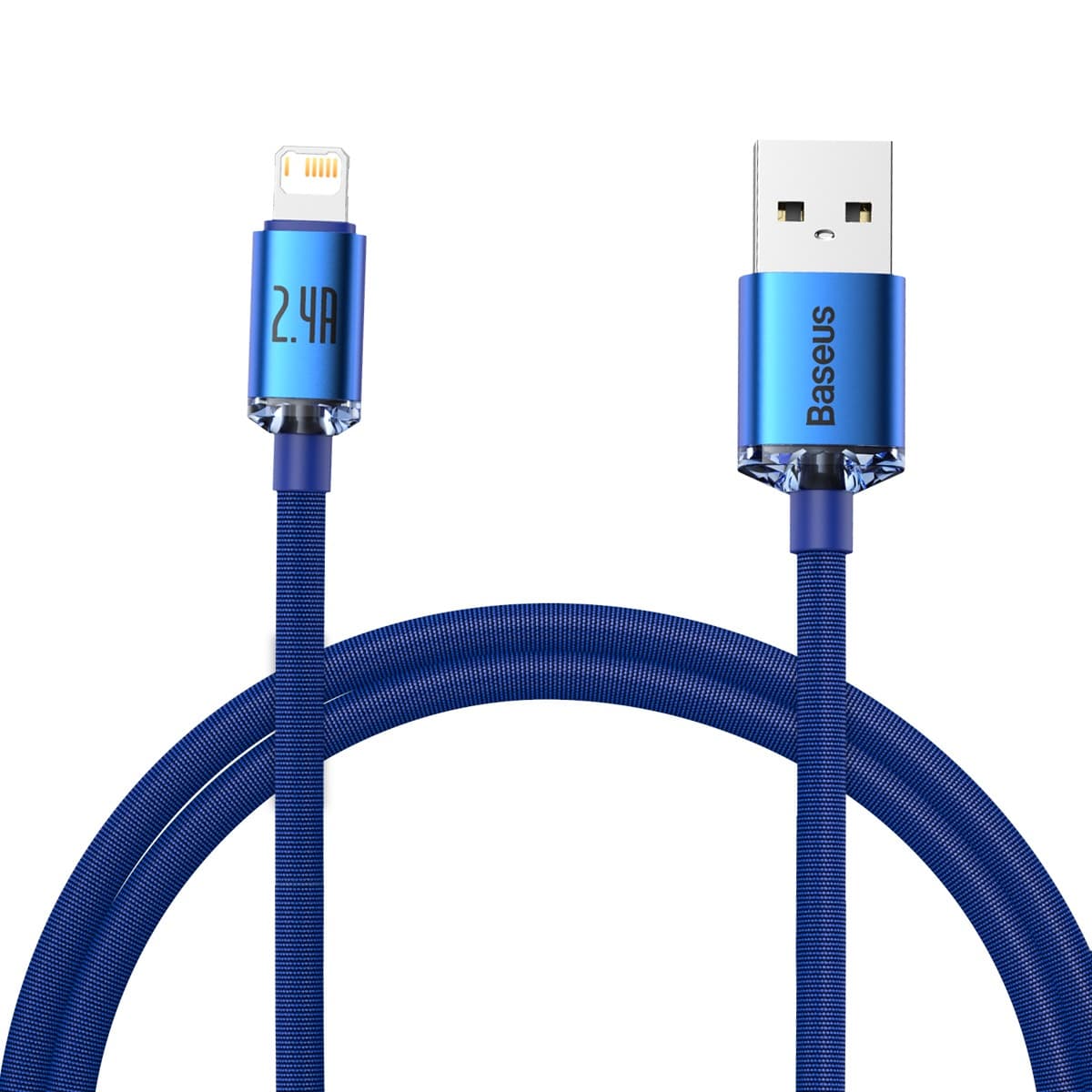 Baseus Crystal Shine kabel USB na Lightning, 2,4A, 1,2m (modra) 2