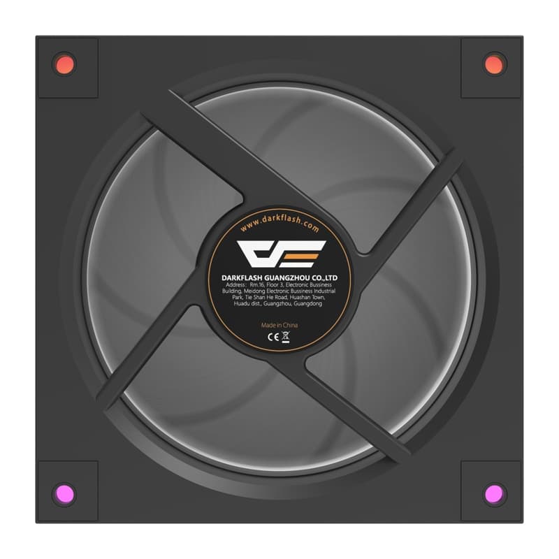 DarkFlash DM20 LINE Ventilator za hlajenje (črn) 6