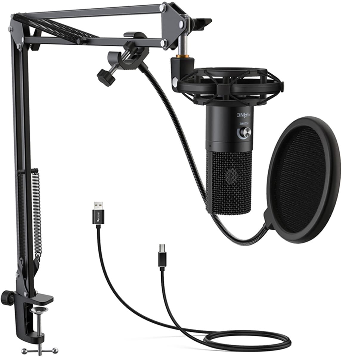 Studio mikrofon Fifine T669 (črn) z dodatki 2