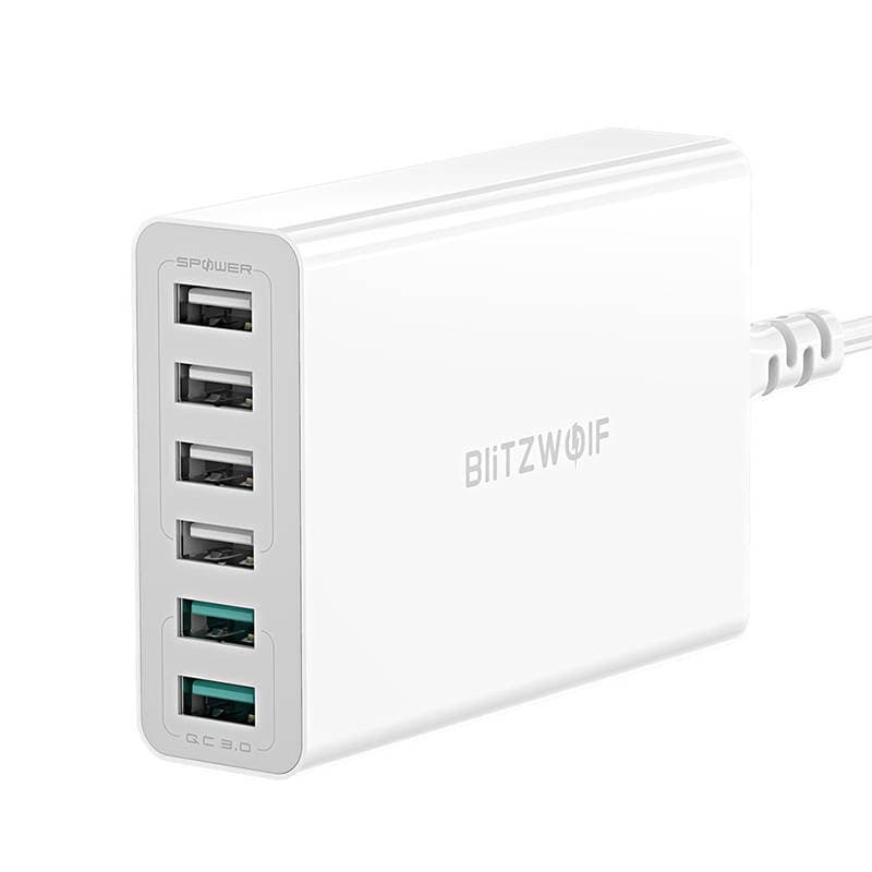 Blitzwolf BW-S15 USB polnilnik, 60W, QC 3.0 (bel) 3