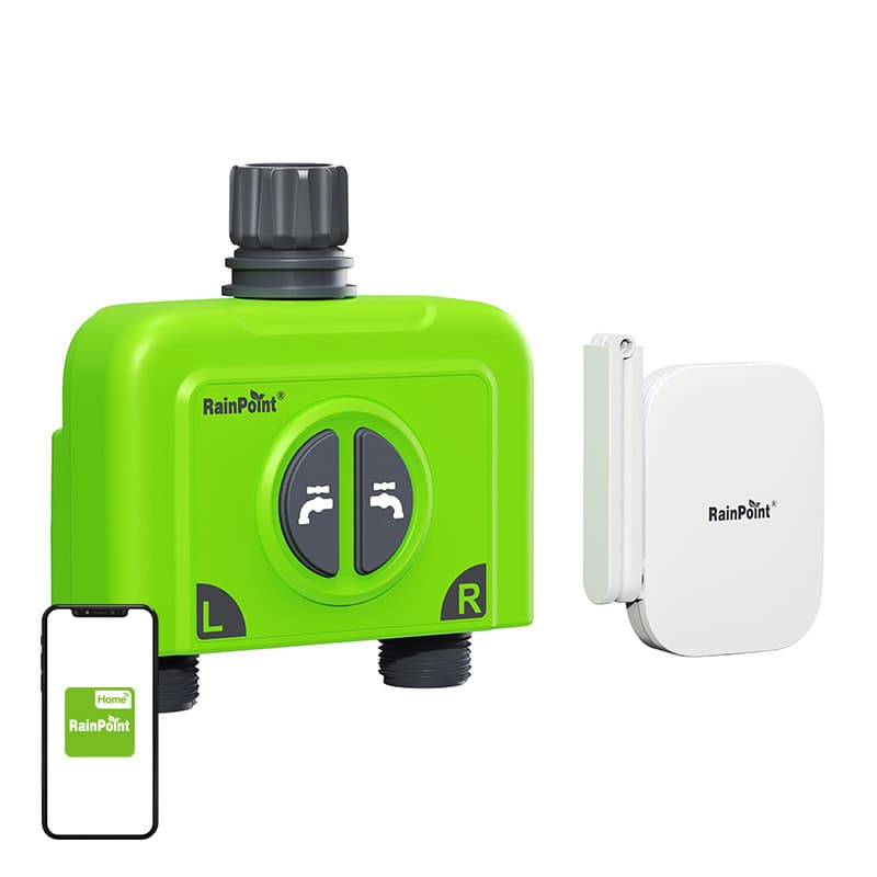 2-zonski krmilnik namakanja z RainPoint WiFi prehodom