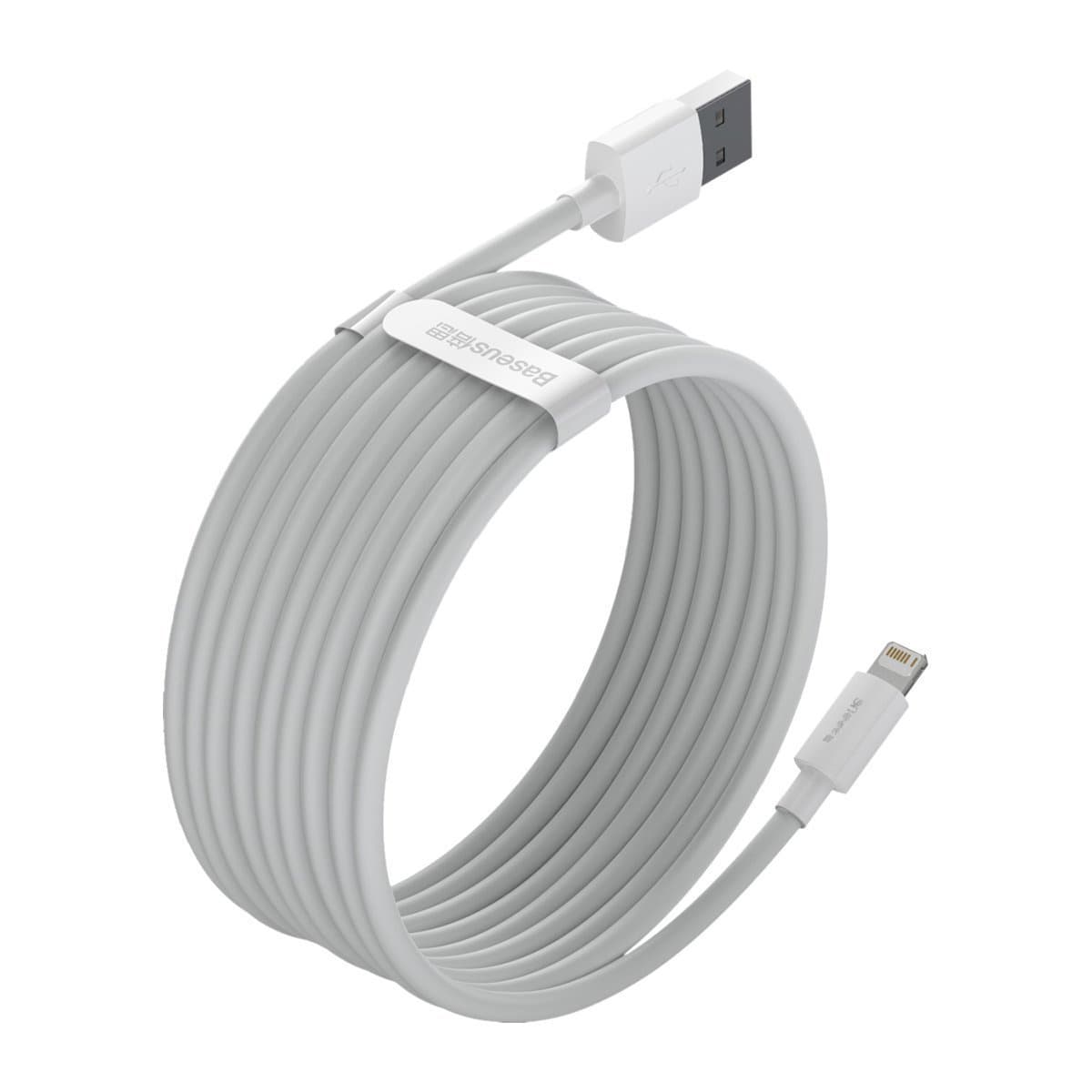 Baseus Simple Wisdom Kabel USB na Lightning 2.4A, 1.5m (2 kosa) 4