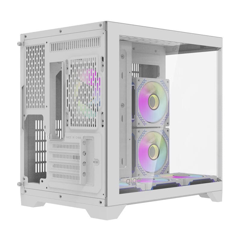 Računalniško ohišje darkFlash FT418 (belo) + 6 aRGB ventilatorjev 6