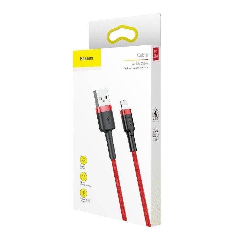 Baseus Cafule USB Lightning kabel 2.4A, 0.5m (rdeč) 7