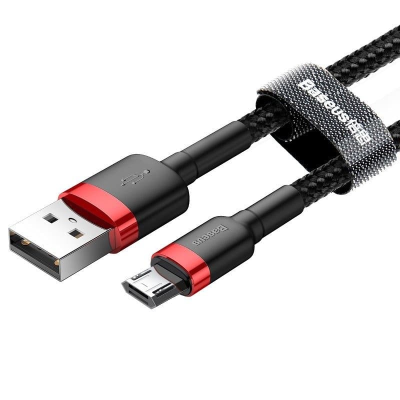 Baseus Cafule Micro USB kabel 1.5A, 2m (rdeč + črn) 2