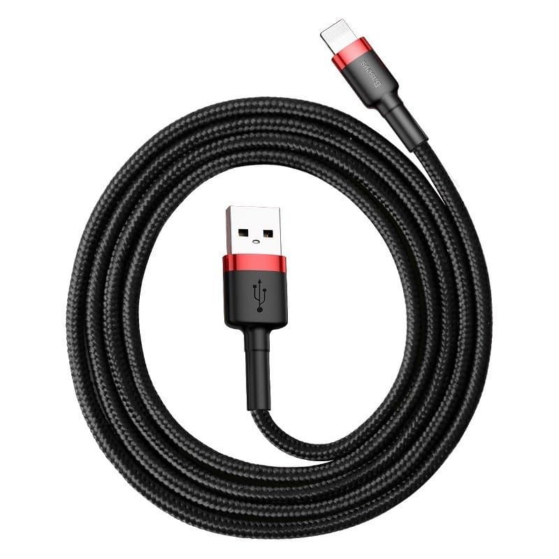 Baseus Cafule USB Lightning kabel 2,4A 0,5m (Rdeča+Črna)