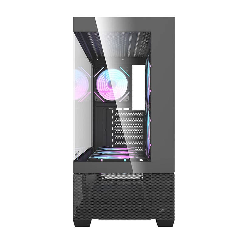Računalniška ohišje Darkflash DS900 AIR (črno) + 6 ARGB ventilatorjev 4