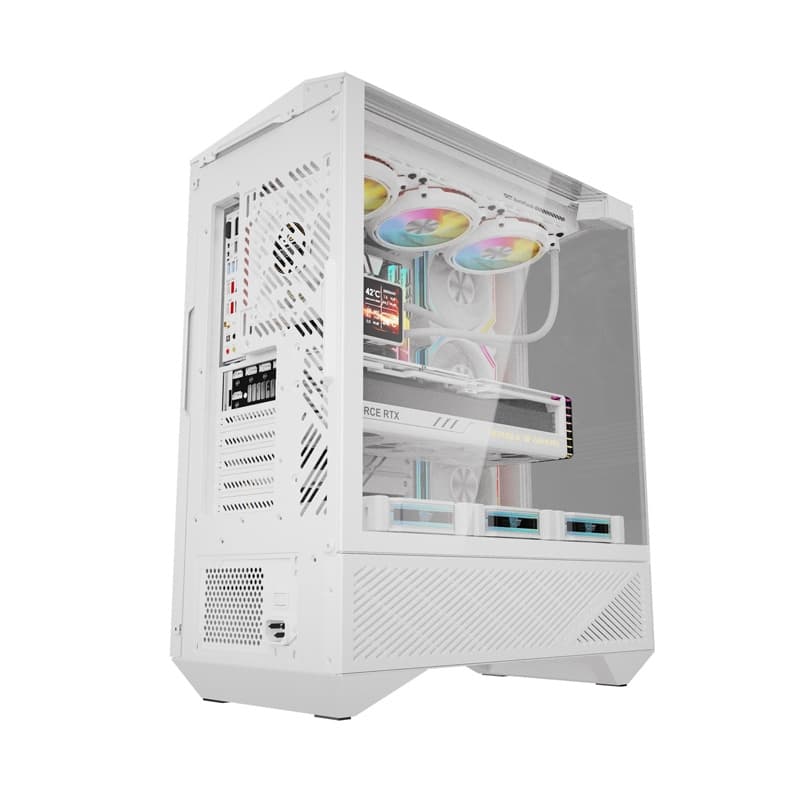 Ohišje Darkflash DY460 (belo) + 4 ARGB ventilatorji 7