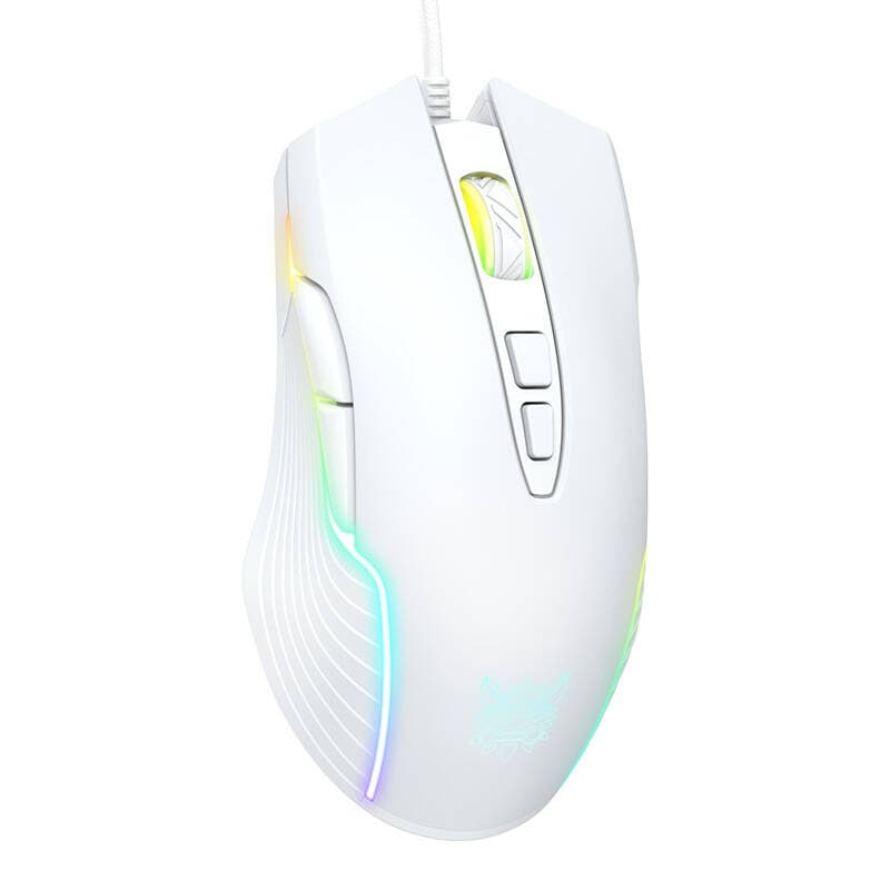 Gaming miška ONIKUMA CW905, bela, žična
