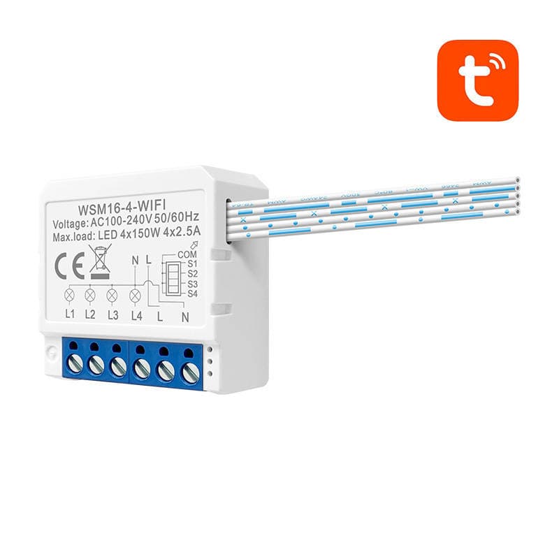 Pametni modul WiFi Avatto WSM16-W4 TUYA (4-kanalni) 2