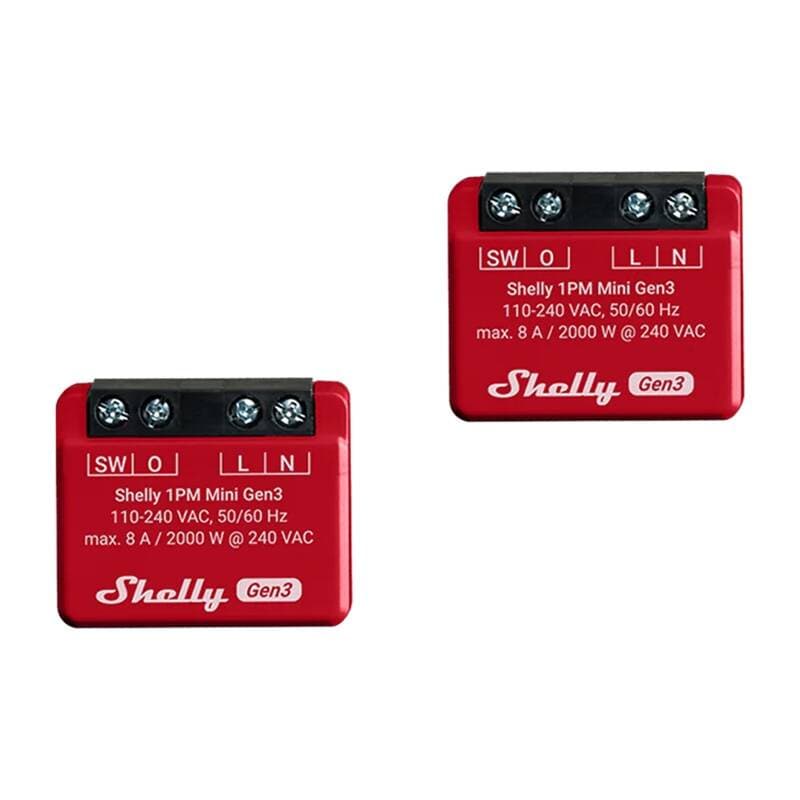 Shelly 1PM Mini Gen3 upravljalnika (2 kosa)