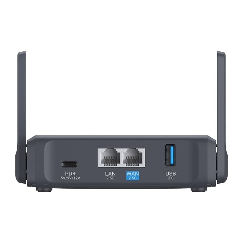 GL.iNet Slate 7 GL-BE3600 Wi-Fi 7 (3570 Mb/s) usmerjevalnik s Touchscreenom 3