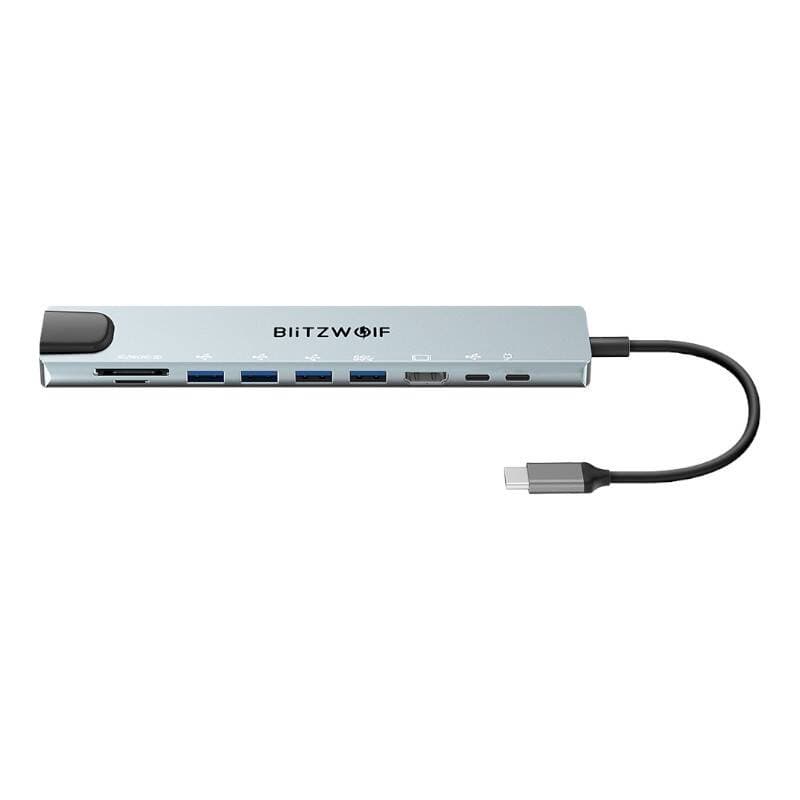 Priklopna postaja Blitzwolf BW-TH5 10v1 USB-C (srebrna) 2
