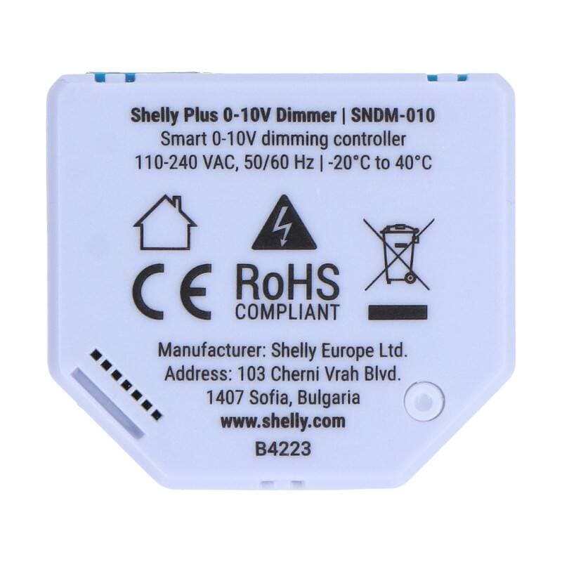 Shelly Plus WiFi 0-10V zatemnilnik svetlobe 4