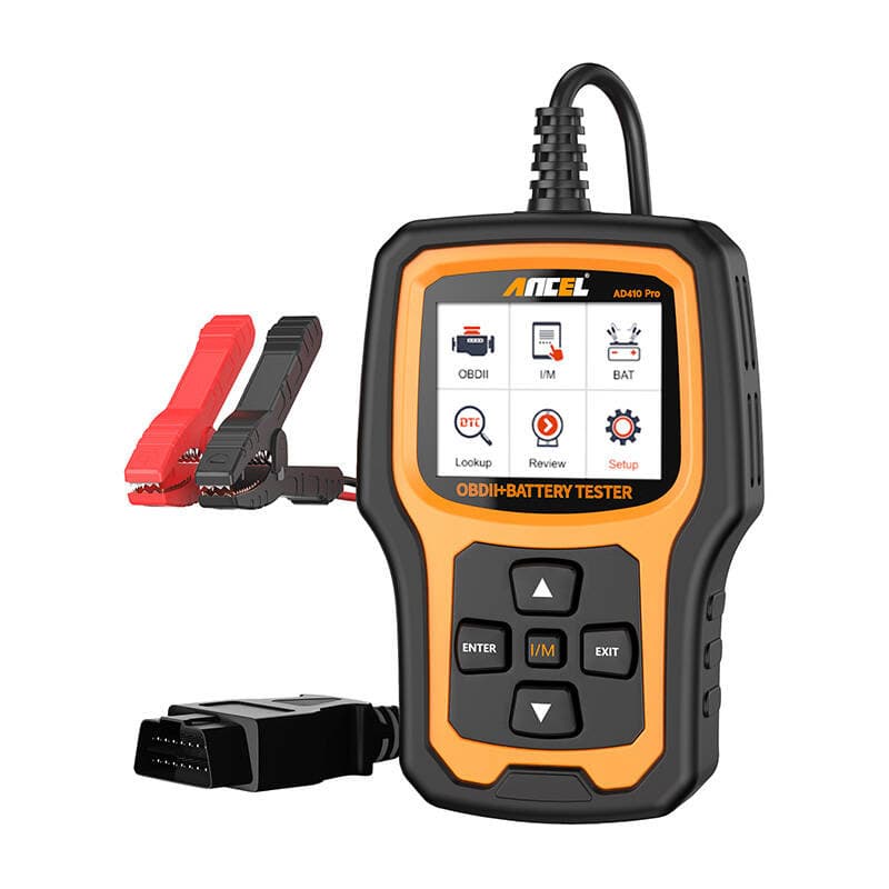 Ancel AD410 PRO: OBD2 skener in tester akumulatorjev 2v1