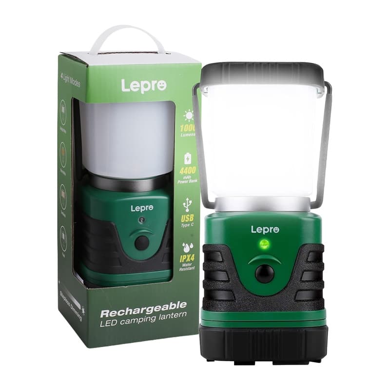LEPRO 3300008 kamping svetilka, 1000 lm, 3600 mAh