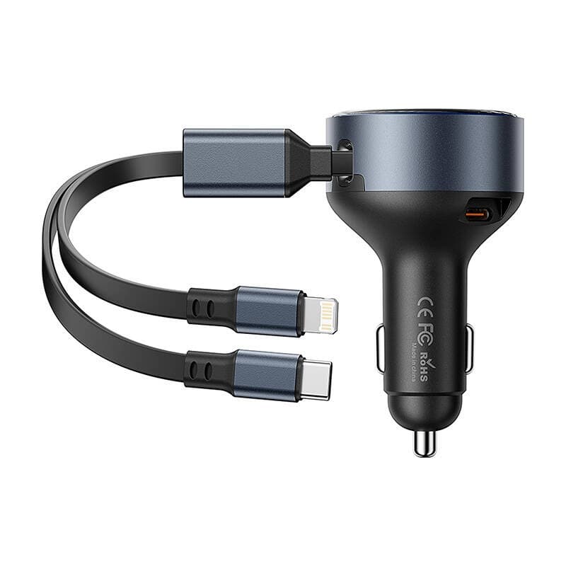 Vention FFOB0 avtomobilski polnilnik USB-C + kabel USB-C/Lightning 30W 2