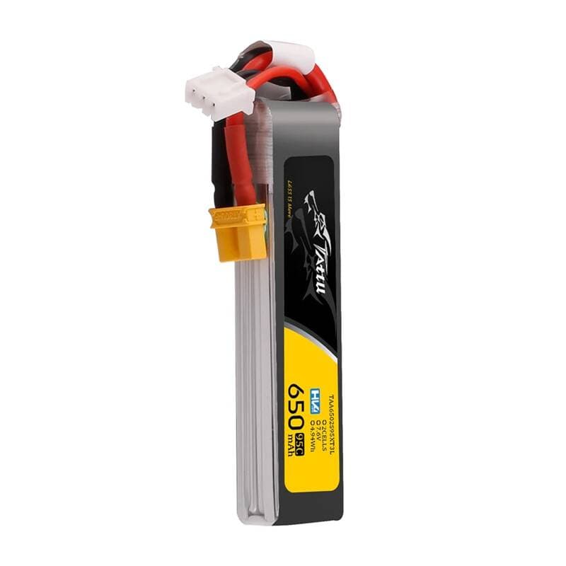 Lipo baterija Tattu 2S 650mAh 95C 7.6V HV z XT30 Long-Pack 3