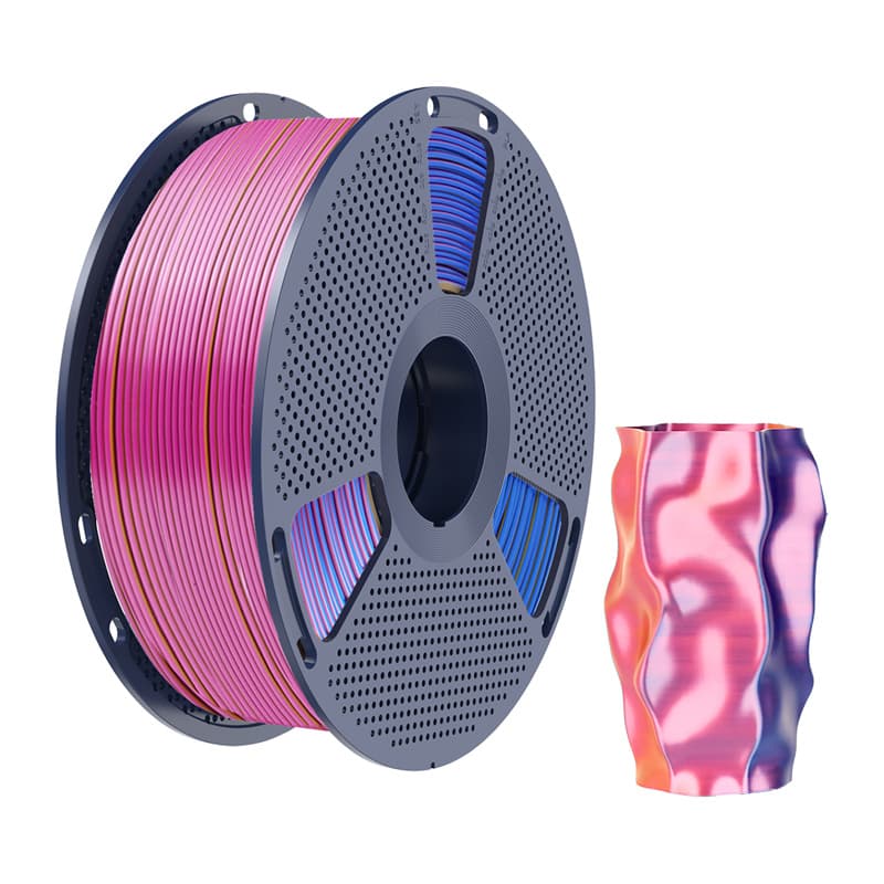 Sunlu PLA+ Silk Trobarvni Filamenti (rdeča-rumena-modra) 2