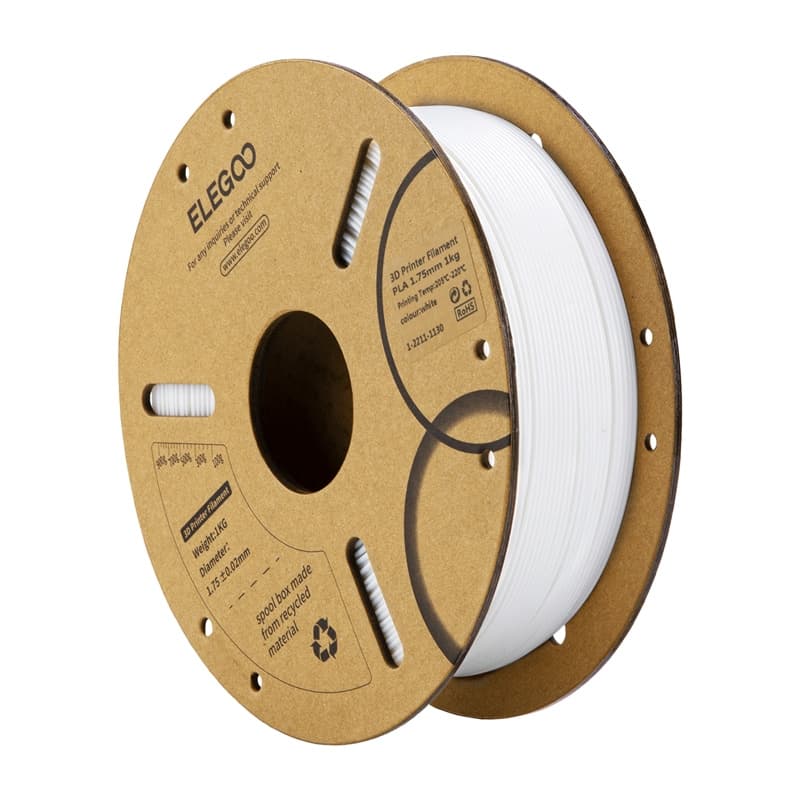 Elegoo PLA filament, bela (1.75 mm)