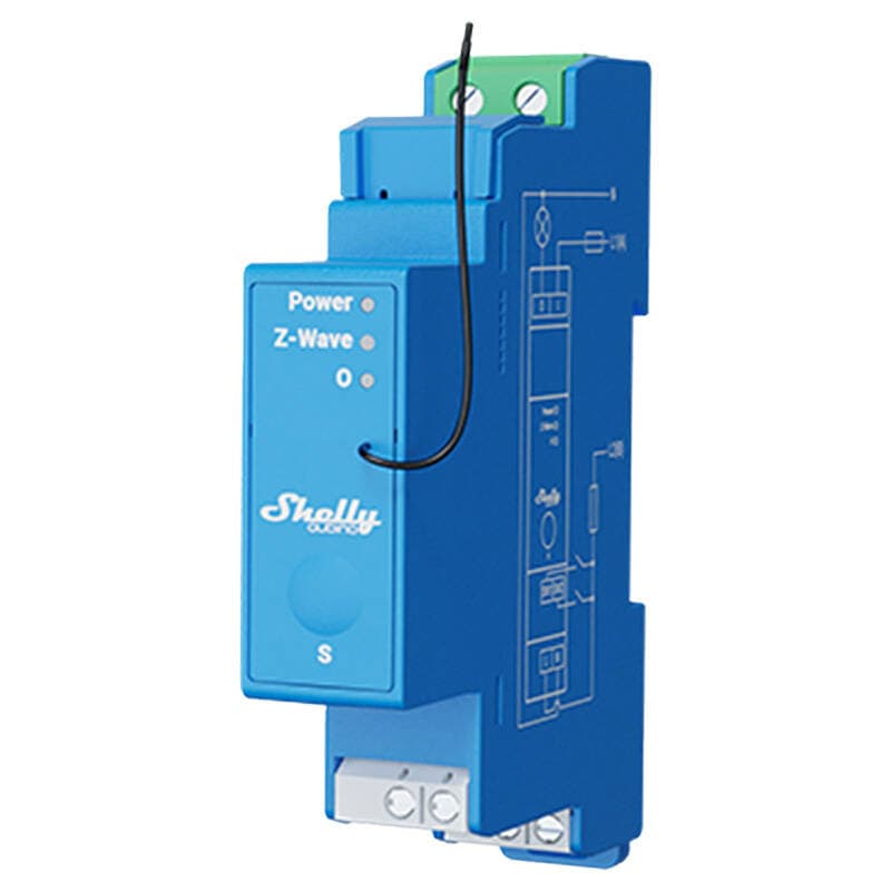 Shelly Qubino Pro 1 DIN relejni modul, 1-kanalni, Z-Wave