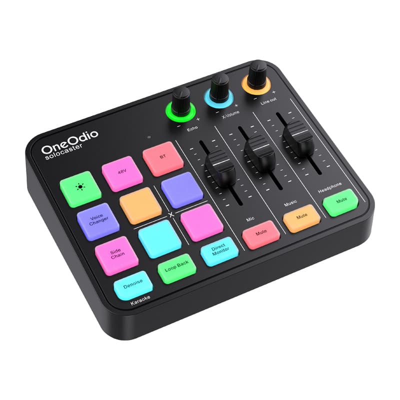 Avdio mešalna miza in zvočna kartica OneOdio Solocaster 2