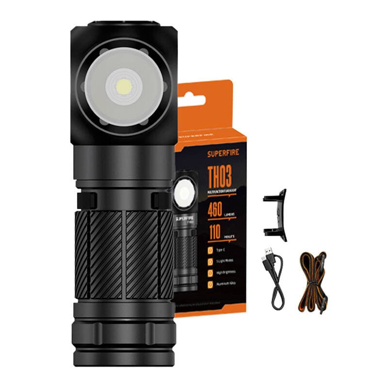 Superfire TH03 multifunkcijska LED svetilka, 460 lm, USB-C, 5 načinov 2