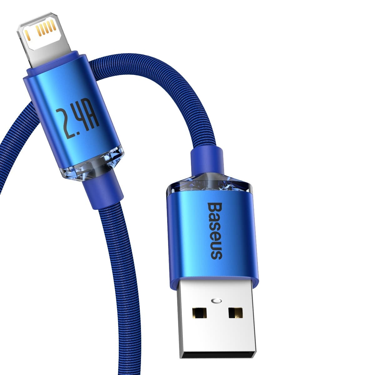 Baseus Crystal Shine kabel USB na Lightning, 2,4A, 1,2m (modra) 3