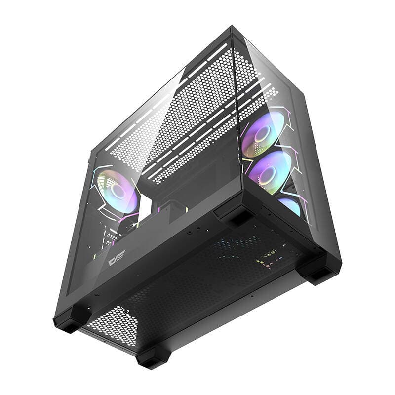 Računalniška ohišje Darkflash DS900 (črno) + 7 ARGB ventilatorjev 7
