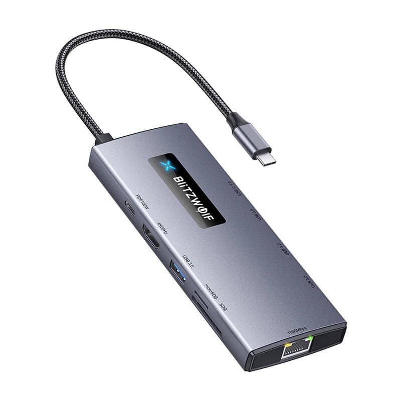 Adapter 10v1 HUB Blitzwolf BW-NEW TH8 z USB-C
