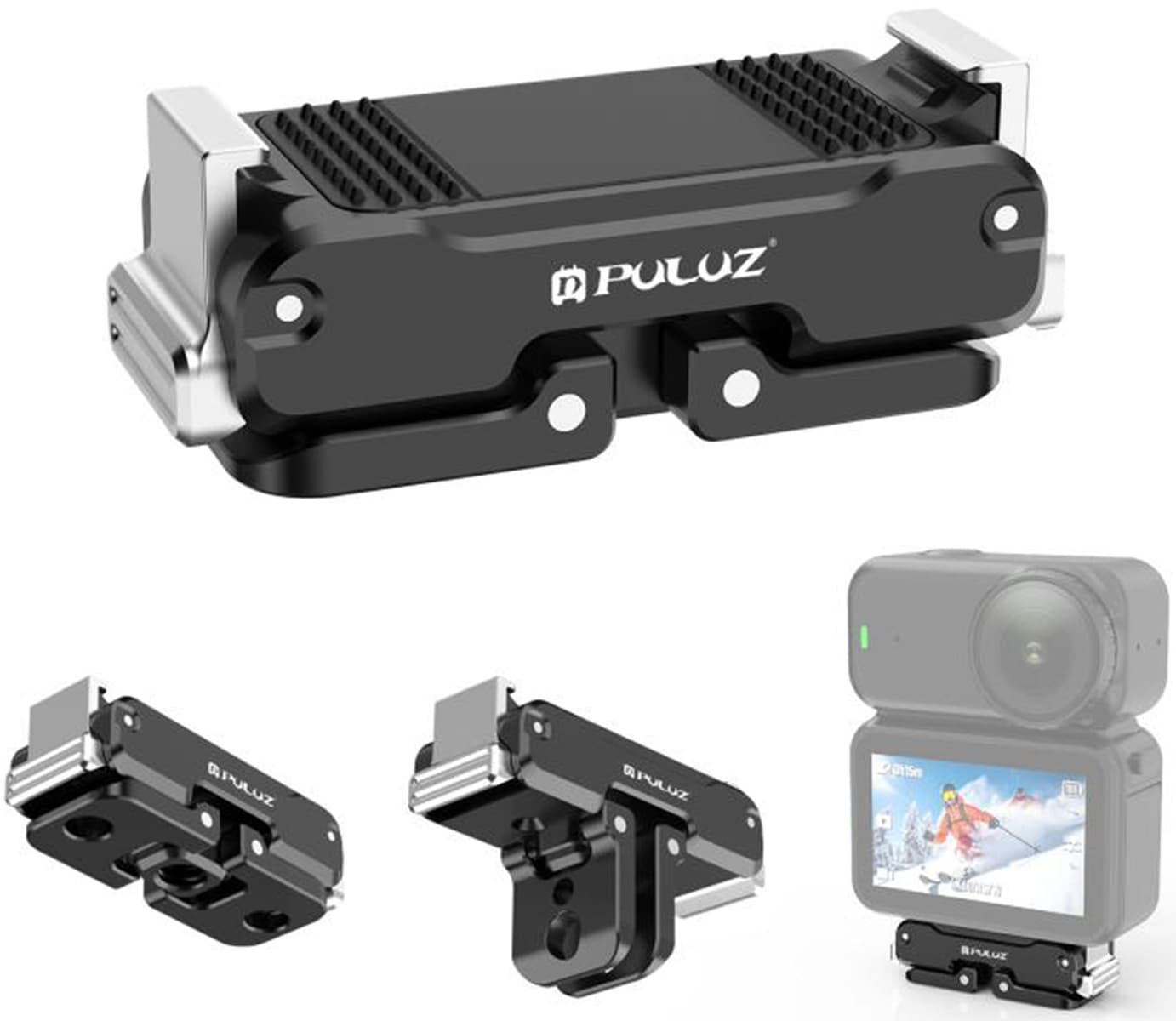 Magnetni kovinski nosilec PULUZ za DJI Osmo Nano (črn) 4
