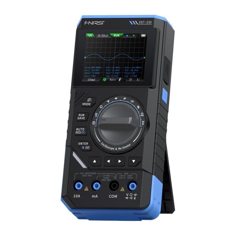 FNIRSI DST-210 3-v-1 ročni multimeter z osciloskopom & generatorjem signalov