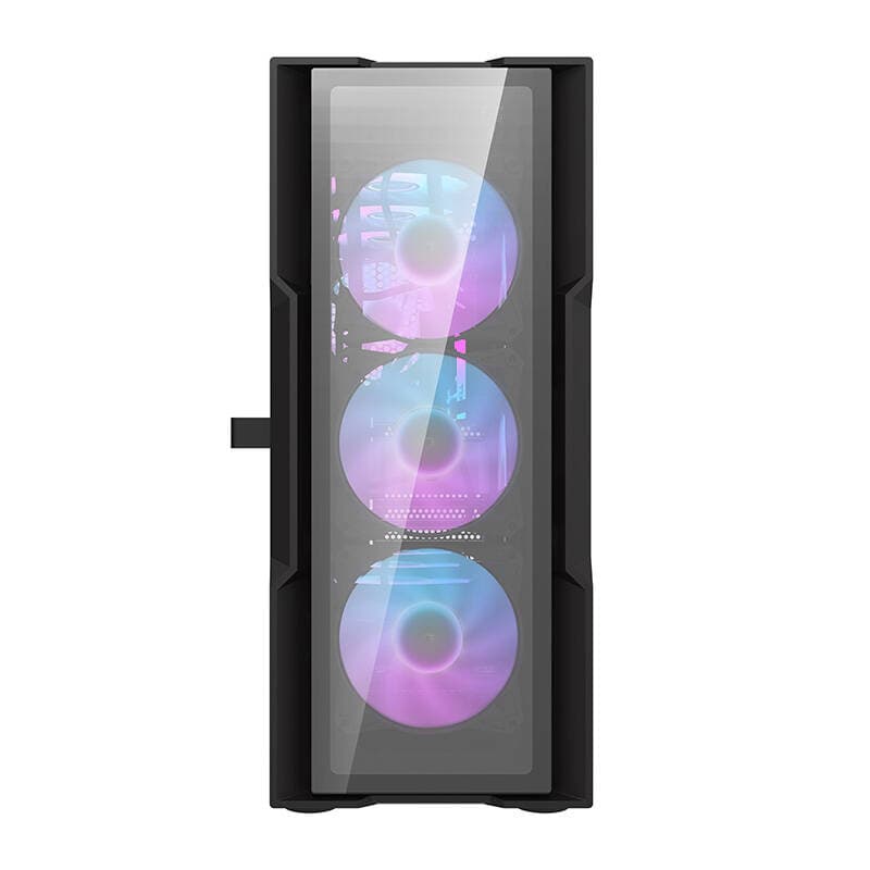 Računalniška ohišje Darkflash DK431, črno, s 4 RGB ventilatorji 5
