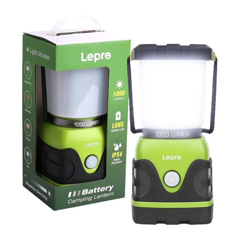 LEPRO 3300002 baterijska kamping svetilka, 1000 lm