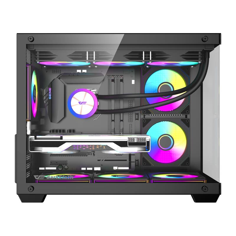 Računalniško ohišje darkFlash B275 PRO (črno) + 6 ventilatorjev 4