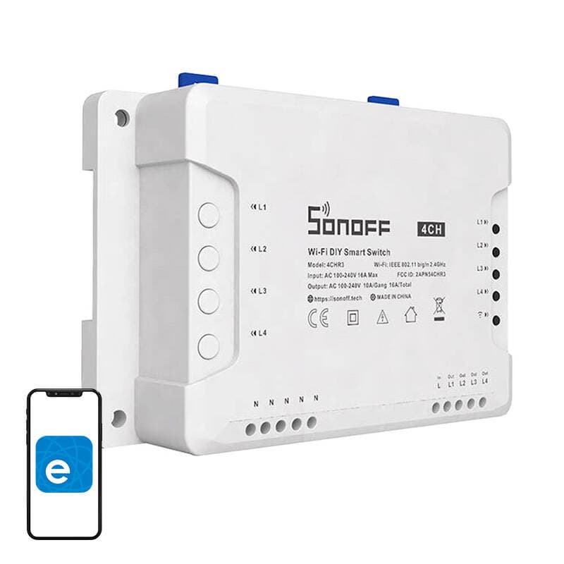 Pametno WiFi stikalo Sonoff 4CHR3