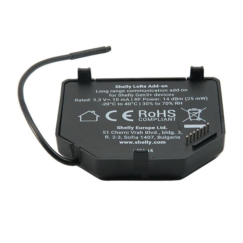 Shelly LoRa Add-on releji (EU868), komplet 2 kos 3