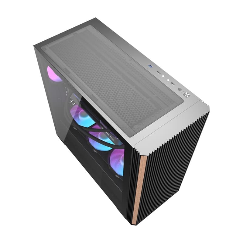 Darkflash DS900WS računalniško ohišje (črno) + 4 ventilatorji 4