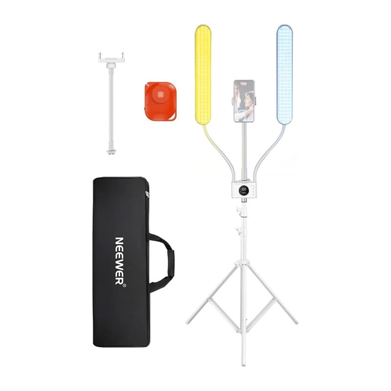 Neewer BH40B Profesionalni svetlobni komplet z dvema LED rokama