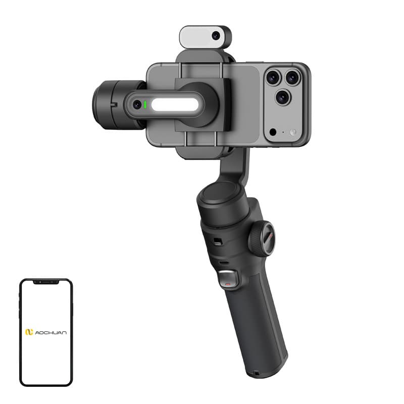 AOCHUAN S3 Gimbal z AI Senzorjem (Črn)