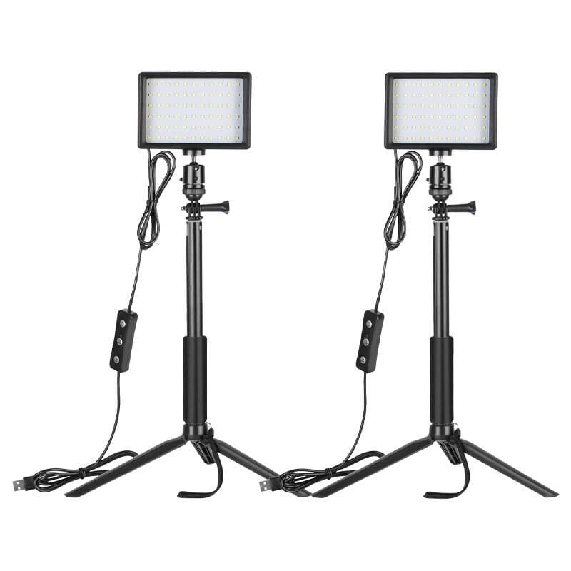 Neewer ZC-10S studijski LED set (2x luč + filtri + stativi)