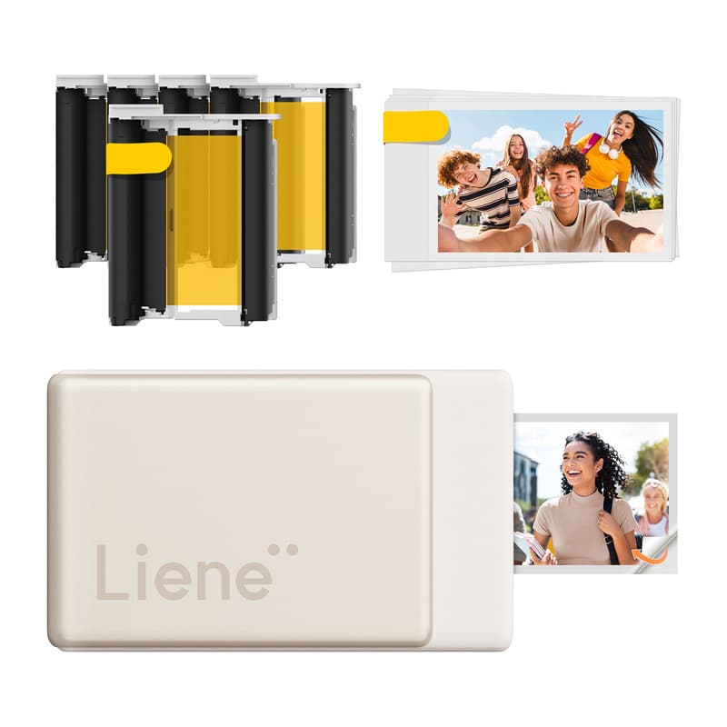 Liene Pearl N200 Pro komplet foto tiskalnik 2x3" (Zlat)