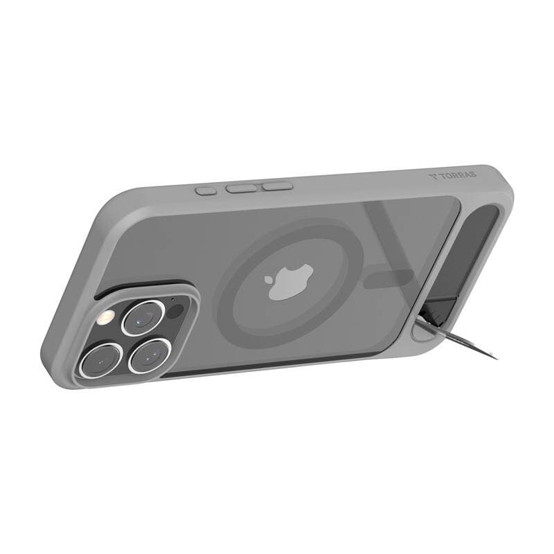 Torras Pstand ovitek za iPhone 16 ProMax (siv) 2