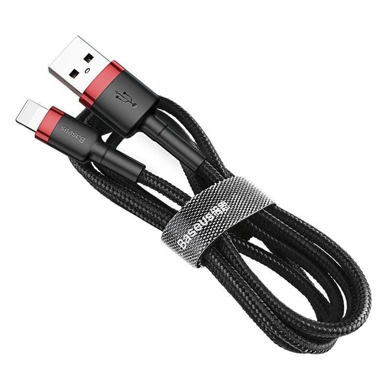 Baseus Cafule USB Lightning kabel 1.5A, 2m (črn+rdeč) 3