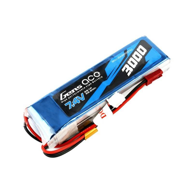 Baterija Gens Ace LiPo 3000mAh 7.4V 1C 2S1P 2