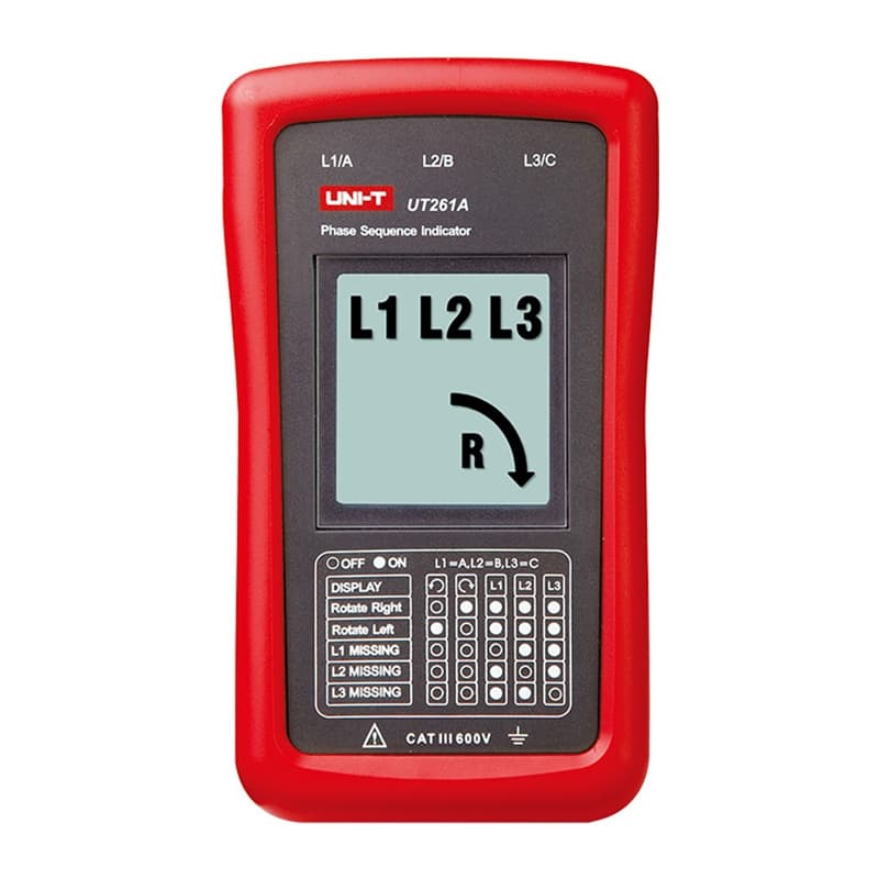 Uni-T UT261A Tester faznega zaporedja in smeri motorja