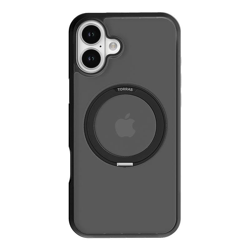 Torras Ostand Pro etui za iPhone 16 (črn)