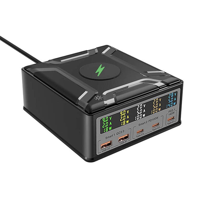 Stenski polnilnik BlitzWolf BW-S26 250W (črn) 2