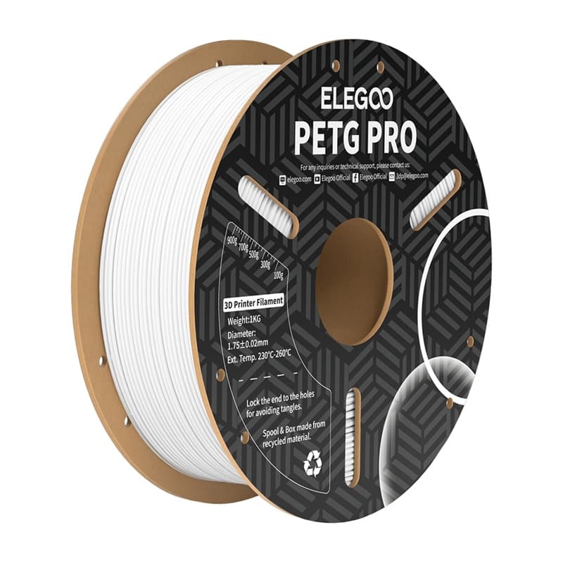 ELEGOO PETG Pro filament, bela, 1.75 mm